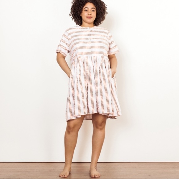 NWT Ace & Jig Tate Dress In Sedona Checkered Brown Reversible Pockets Sz M - Picture 10 of 10